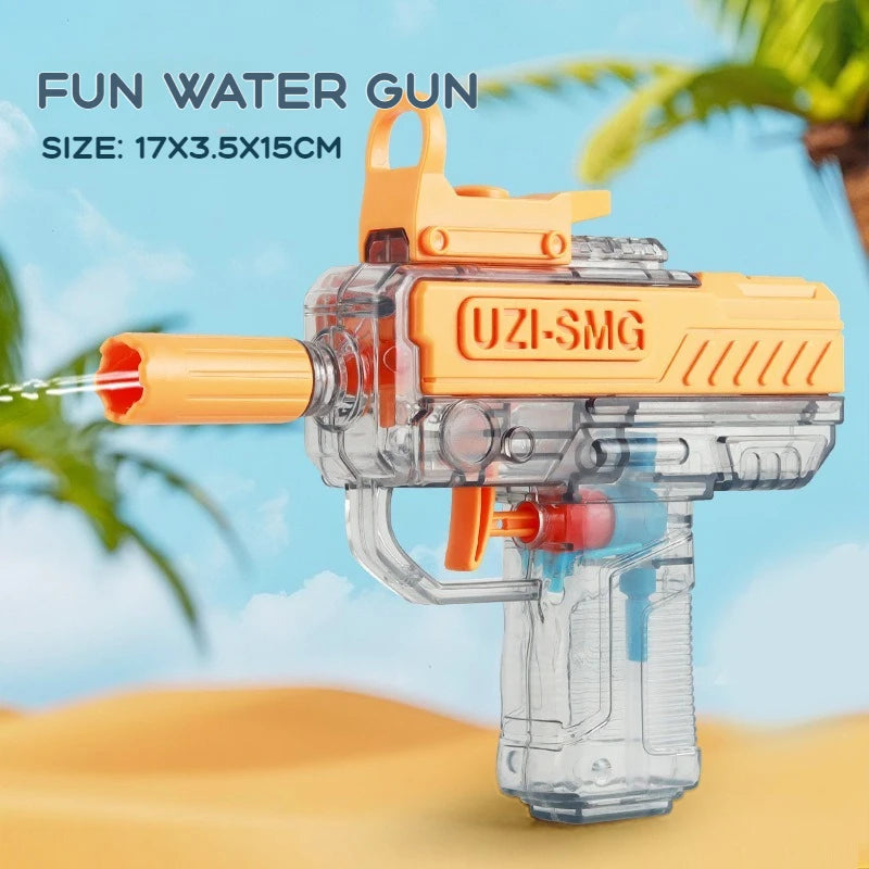 Summer UZI High-Pressure Water Gun – Outdoor Toy Pistol for Kids & Adults
