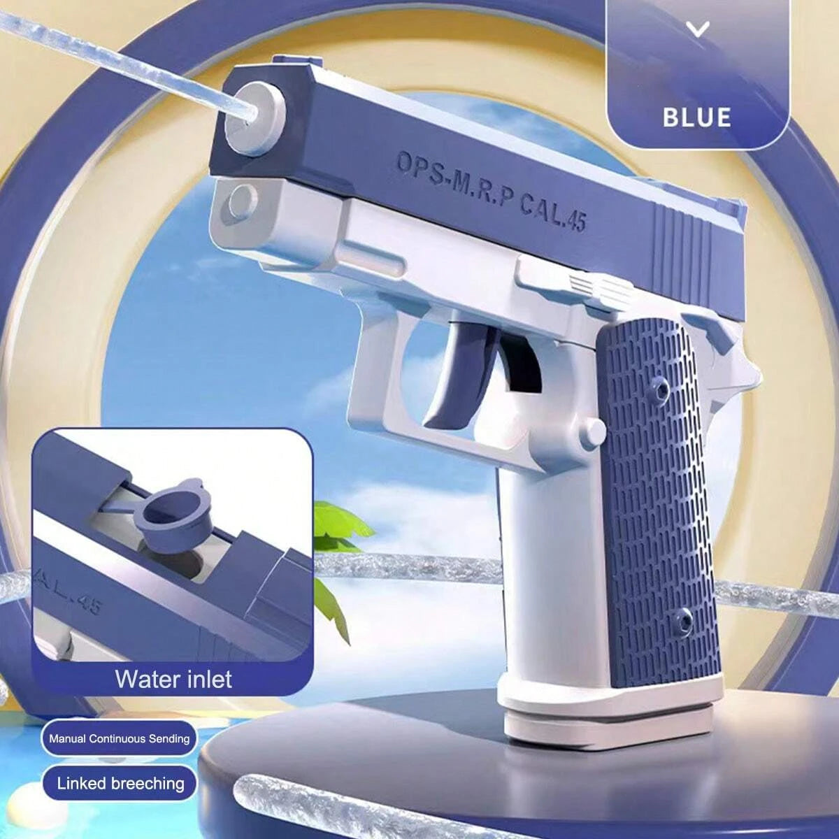 M1911 Water Gun Toy Pistol – Summer Outdoor Squirt Blaster for Kids & Adults