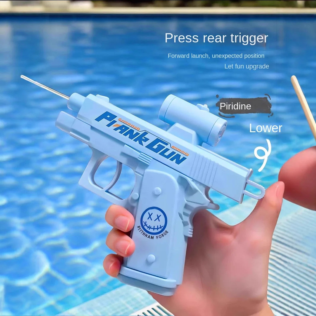 2 Way Summer Water Gun – Press & Spray Squirt Blaster for Outdoor Fun & Pranks