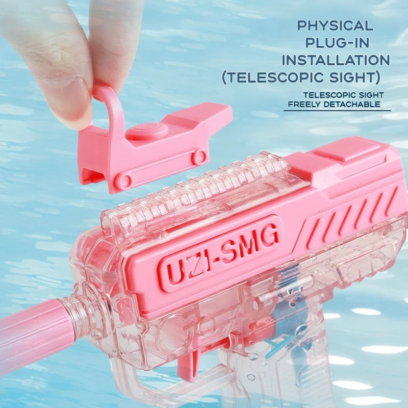 Summer UZI High-Pressure Water Gun – Outdoor Toy Pistol for Kids & Adults