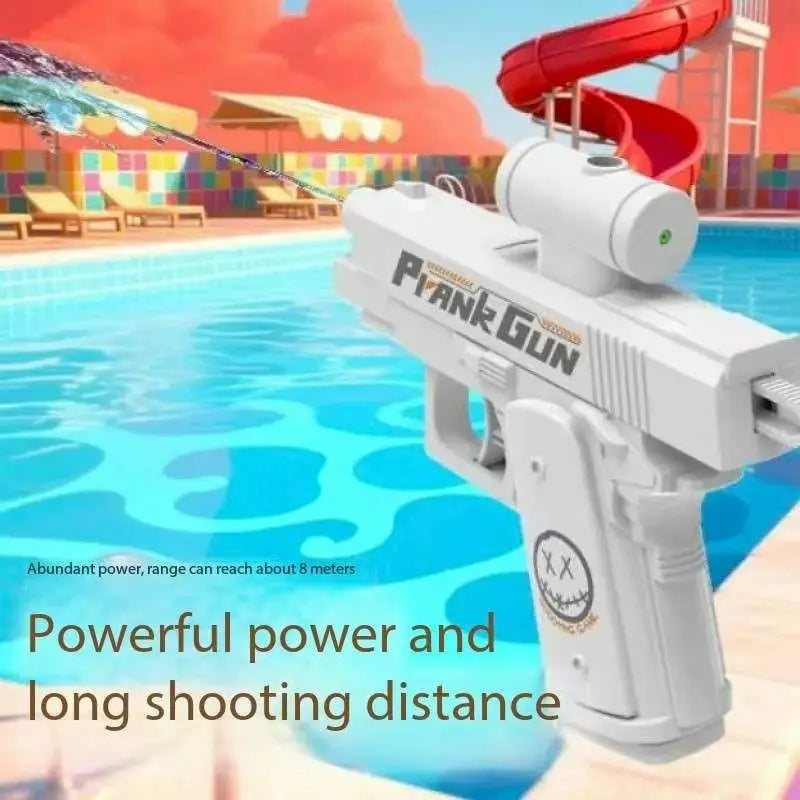 2 Way Summer Water Gun – Press & Spray Squirt Blaster for Outdoor Fun & Pranks