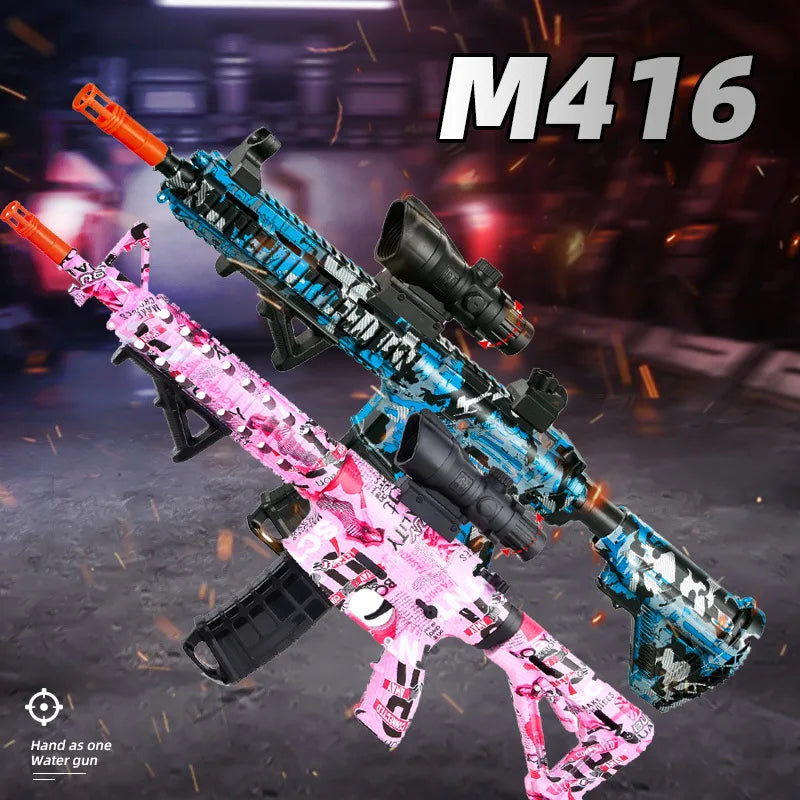 M416 Gel Ball Blaster Toy – Electric Shooting Gun for Outdoor Water Bead Battles