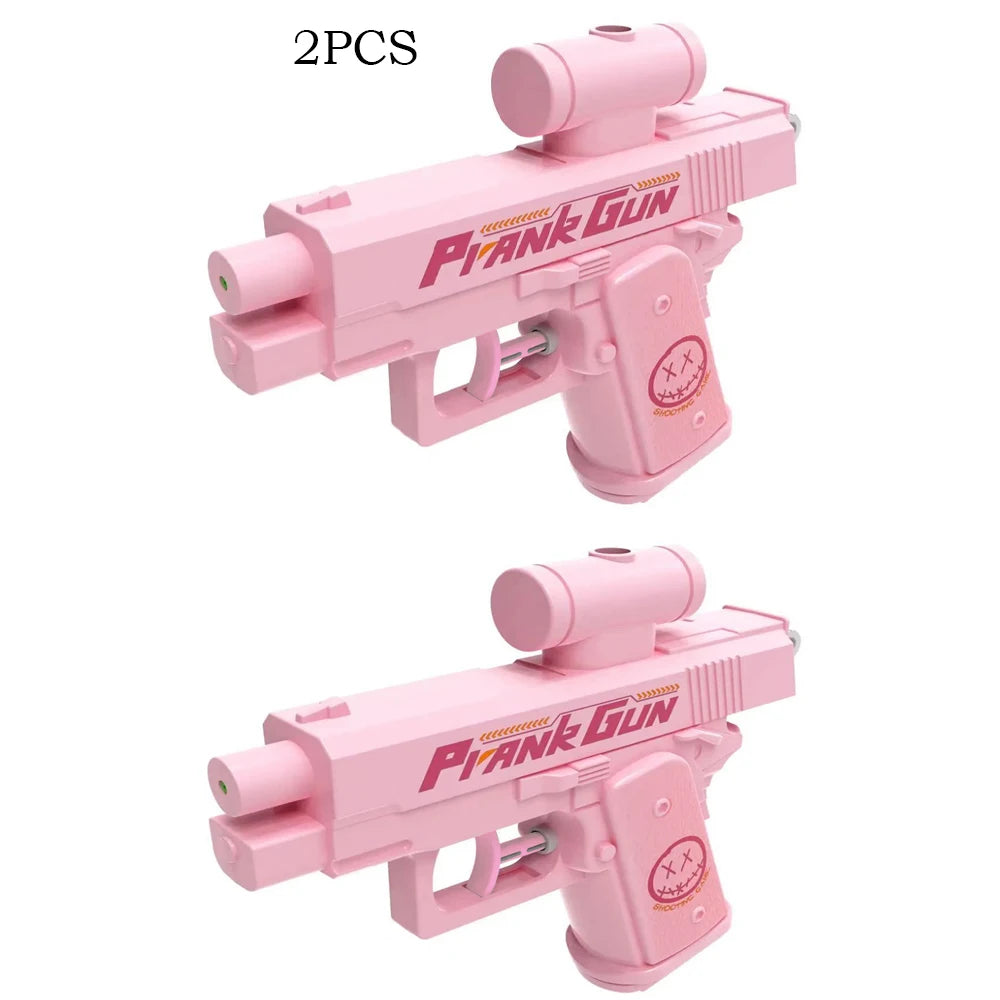 2 Way Summer Water Gun – Press & Spray Squirt Blaster for Outdoor Fun & Pranks