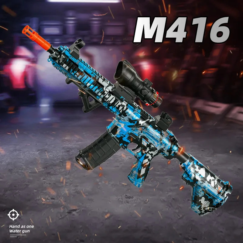M416 Gel Ball Blaster Toy – Electric Shooting Gun for Outdoor Water Bead Battles