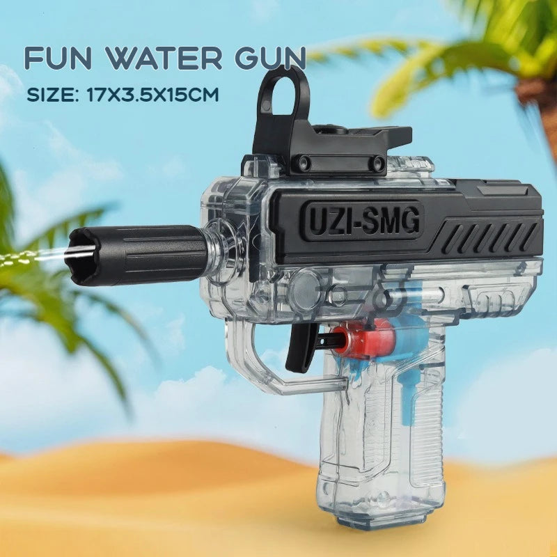 Summer UZI High-Pressure Water Gun – Outdoor Toy Pistol for Kids & Adults