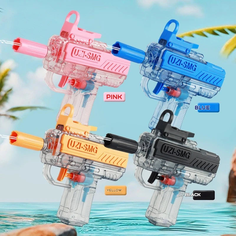 Summer UZI High-Pressure Water Gun – Outdoor Toy Pistol for Kids & Adults
