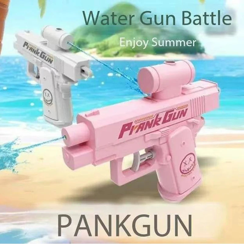 2 Way Summer Water Gun – Press & Spray Squirt Blaster for Outdoor Fun & Pranks